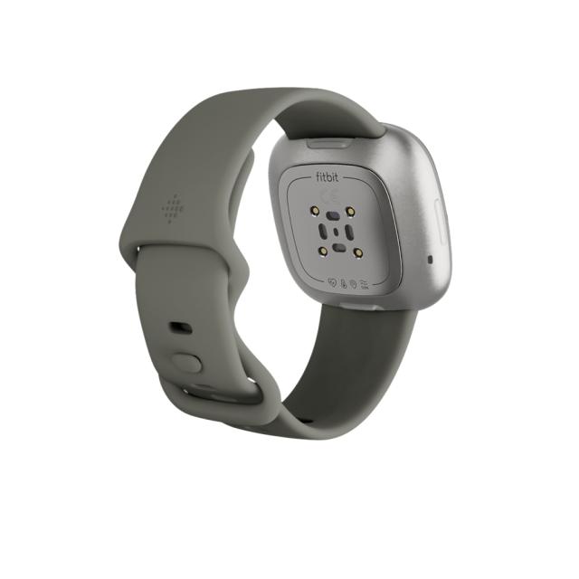 Часовник Fitbit Sense, Sage Grey Silver Stainless Steel
