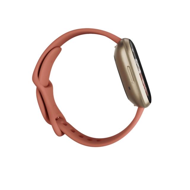Часовник Fitbit Versa 3, Pink Clay Soft Gold Aluminum
