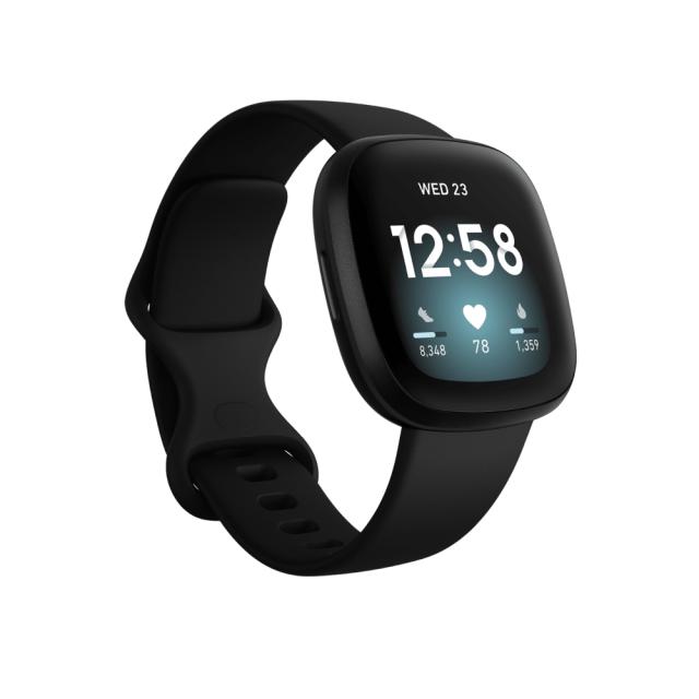 Часовник Fitbit Versa 3, Black Aluminum