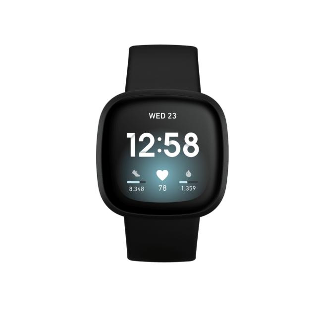 Часовник Fitbit Versa 3, Black Aluminum