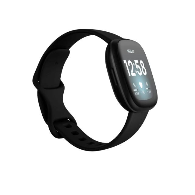 Часовник Fitbit Versa 3, Black Aluminum