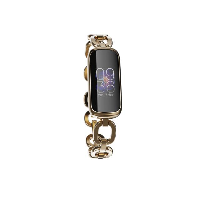 Фитнес гривна Fitbit Luxe, Special Edition Gorjana w Jewellery Band, Soft Gold Peony