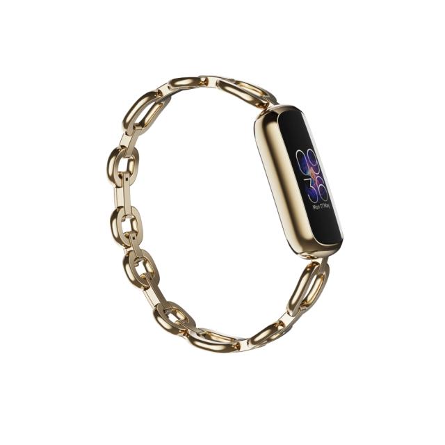 Фитнес гривна Fitbit Luxe, Special Edition Gorjana w Jewellery Band, Soft Gold Peony