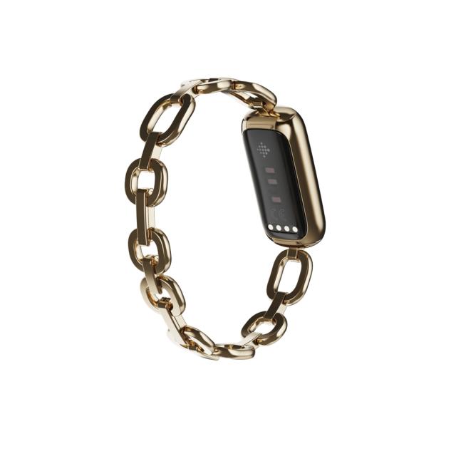 Фитнес гривна Fitbit Luxe, Special Edition Gorjana w Jewellery Band, Soft Gold Peony