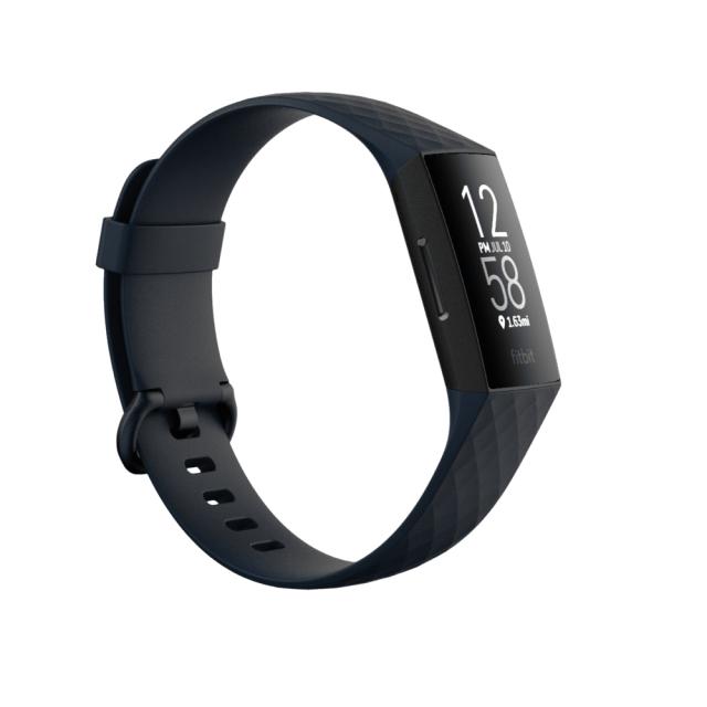 Фитнес гривна Fitbit Charge 4 (NFC) w integrated GPS & FitbitPay - Storm Blue / Black