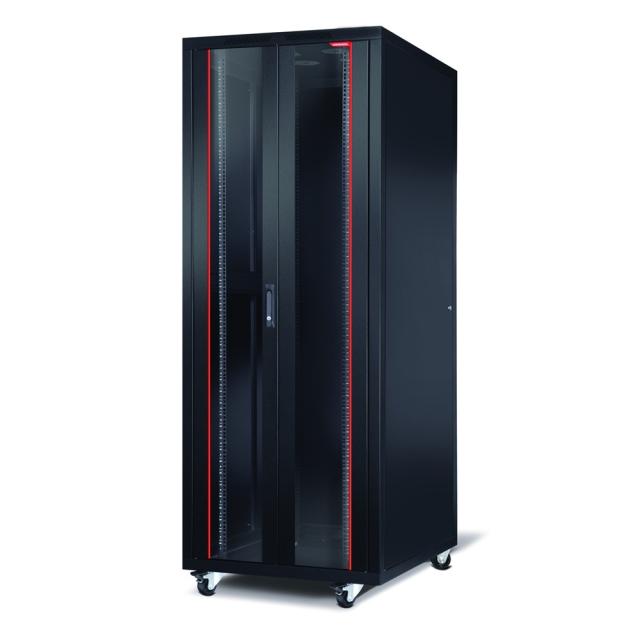 Комуникационен шкаф Formrack 19" Free standing rack 42U 600/1000mm, height: 2098 mm, loading capacity: 600 kg, front tempered glass door, openable locking sides and back (does not include castor/feet group)