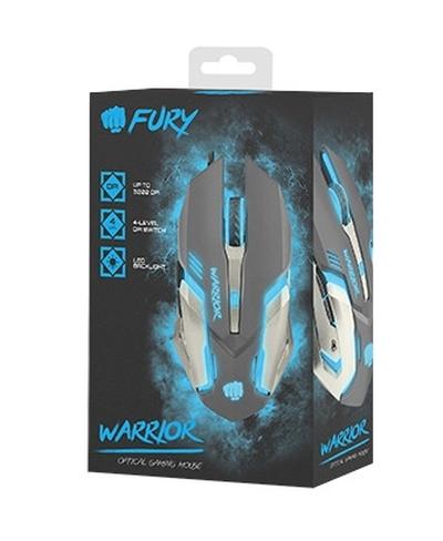 Мишка Fury Gaming mouse, Warrior 3200PDI, optical, Illuminated black