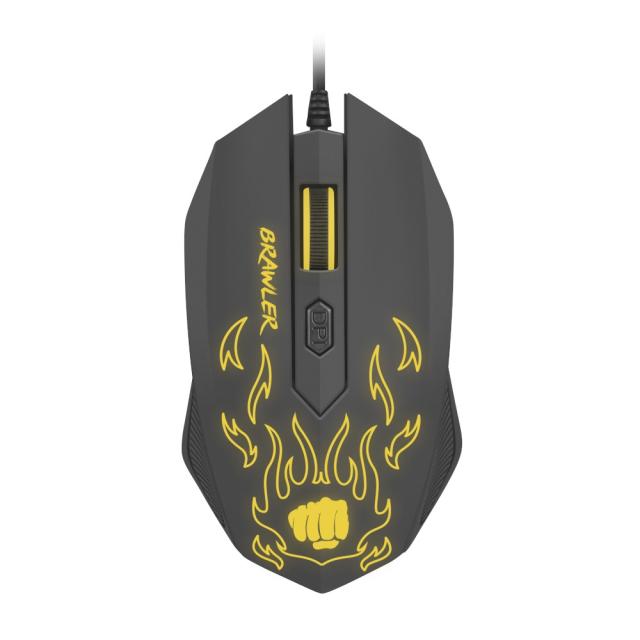 Мишка Fury Gaming mouse, Brawler optical 1600dpi Illuminated Black