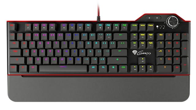 Клавиатура Genesis Mechanical Gaming Keyboard Rx85 Rgb Backlight Kailh Brown Us Layout