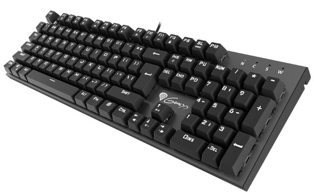 Клавиатура Genesis Mechanical Gaming Keyboard Thor 300 Green Backlight Outemu Blue Switch Us Layout