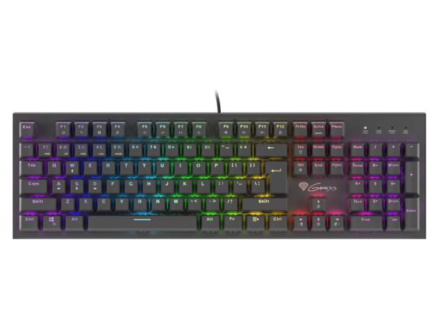 Клавиатура Genesis Mechanical Gaming Keyboard Thor 300 RGB US Layout RGB Backlight Red Switch Software