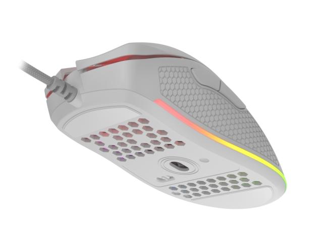 Мишка Genesis Light Weight Gaming Mouse Krypton 550 8000 DPI RGB Software White
