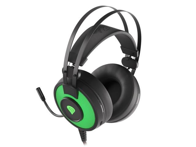 Слушалки Genesis Headset Neon 600 With Microphone RGB Illumination Black