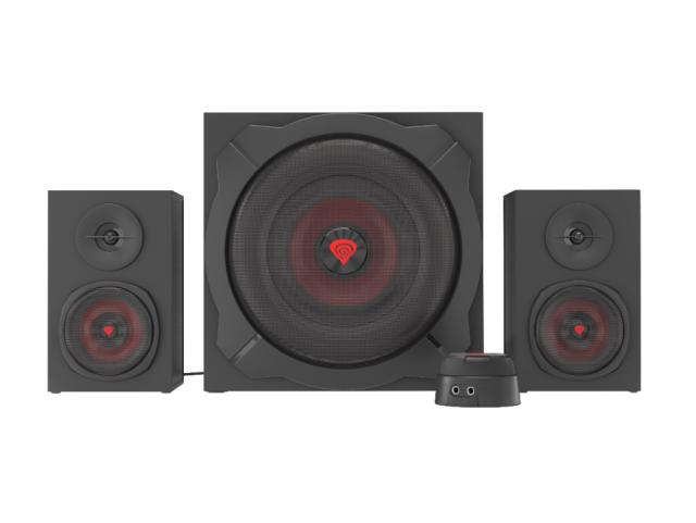 Тонколони Genesis Helium 610BT, 2.1, 60W RMS, Mini Jack x4 / Bluetooth, дистанционно, Черни