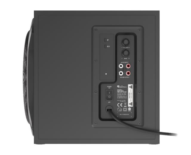 Тонколони Genesis Helium 610BT, 2.1, 60W RMS, Mini Jack x4 / Bluetooth, дистанционно, Черни