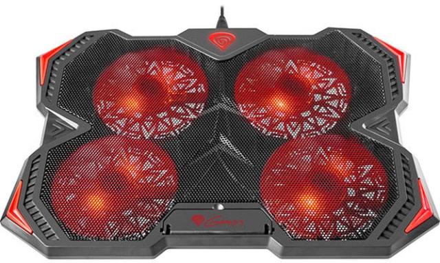 Охлаждаща система Genesis Laptop Cooling Pad Oxid 250 15.6-17.3 4 Fans, Led Light, 2 Usb