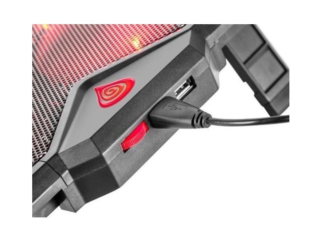 Охлаждаща система Genesis Laptop Cooling Pad Oxid 250 15.6-17.3 4 Fans, Led Light, 2 Usb
