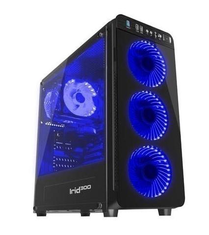 Кутия за компютър Genesis Case Irid 300 Blue Midi Tower Usb 3.0