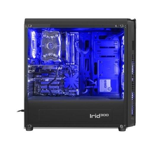 Кутия за компютър Genesis Case Irid 300 Blue Midi Tower Usb 3.0