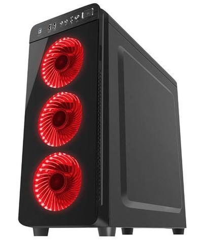 Кутия за компютър Genesis Case Irid 300 Red Midi Tower Usb 3.0