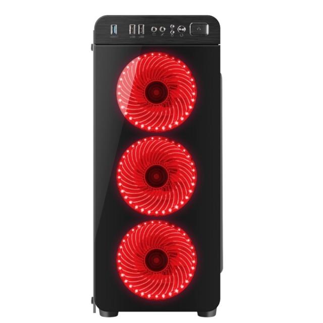 Кутия за компютър Genesis Case Irid 300 Red Midi Tower Usb 3.0