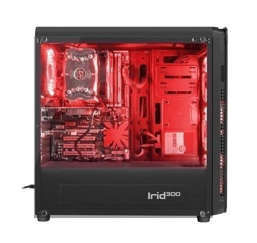Кутия за компютър Genesis Case Irid 300 Red Midi Tower Usb 3.0