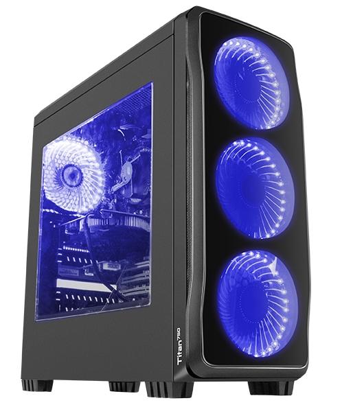 Кутия за компютър Genesis Case Titan 750 Blue Midi Tower Usb 3.0