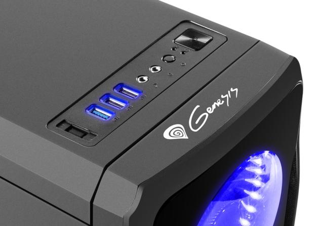 Кутия за компютър Genesis Case Titan 750 Blue Midi Tower Usb 3.0