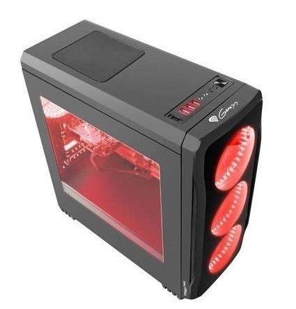 Кутия за компютър Genesis Case Titan 750 Red Midi Tower Usb 3.0