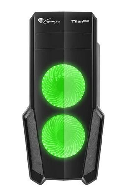 Кутия за компютър Genesis Case Titan 800 Green Midi Tower Usb 3.0