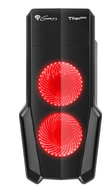 Кутия за компютър Genesis Case Titan 800 Red Midi Tower Usb 3.0