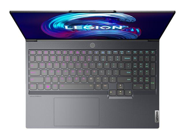 Лаптоп Lenovo Legion 7 16ARHA7, (8-ядрен) AMD Ryzen 7 6800H 3.2/4.7GHz, 16" (40.64 cm) WQXGA IPS 500nits Anti-Glare 165Hz 100% sRGB & AMD Radeon RX 6850M XT 12GB, (HDMI), 32GB DDR5, 1TB SSD, 1x USB4 40Gbps, Storm Grey, Free DOS