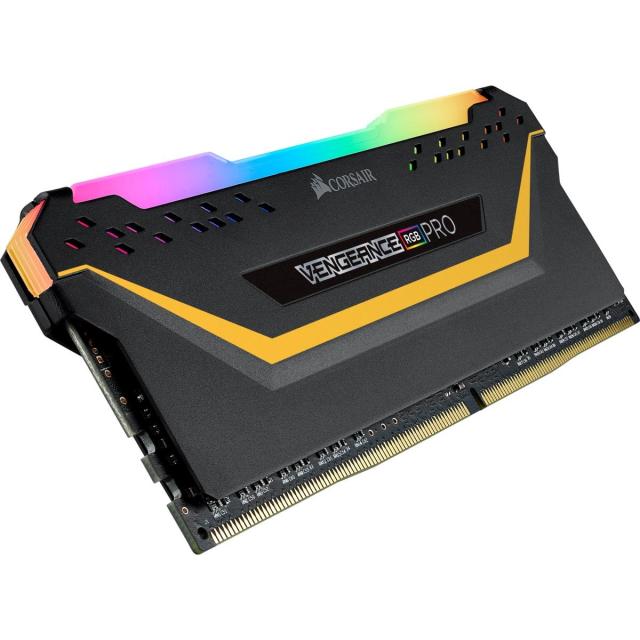 Памет Corsair Vengeance PRO RGB TUF Black 32GB(2x16GB) DDR4 PC4-25600 3200MHz CL16 CMW32GX4M2E3200C16-TUF