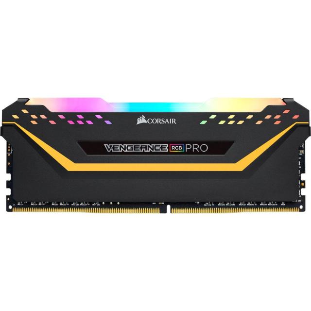 Памет Corsair Vengeance PRO RGB TUF Black 32GB(2x16GB) DDR4 PC4-25600 3200MHz CL16 CMW32GX4M2E3200C16-TUF