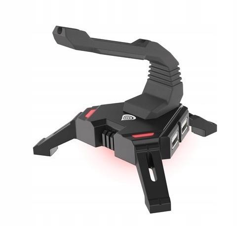 USB хъб Genesis Vanad 300, 4x USB 2.0, органайзер за кабела на мишката, черен