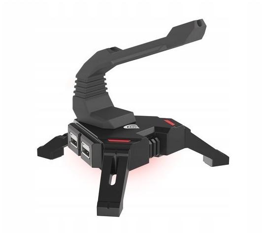 USB хъб Genesis Vanad 300, 4x USB 2.0, органайзер за кабела на мишката, черен