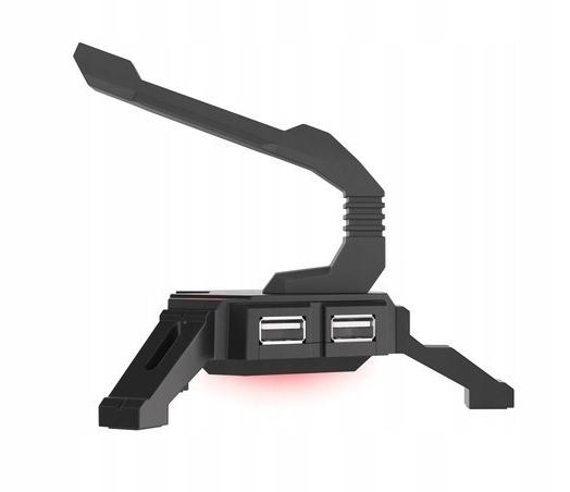 USB хъб Genesis Vanad 300, 4x USB 2.0, органайзер за кабела на мишката, черен