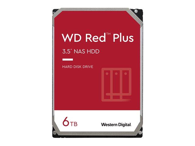 Твърд диск Western Digital Red Plus 6TB SATA 6Gb/s 5400rpm 256MB cache,3.5" (8.89 cm), Bulk