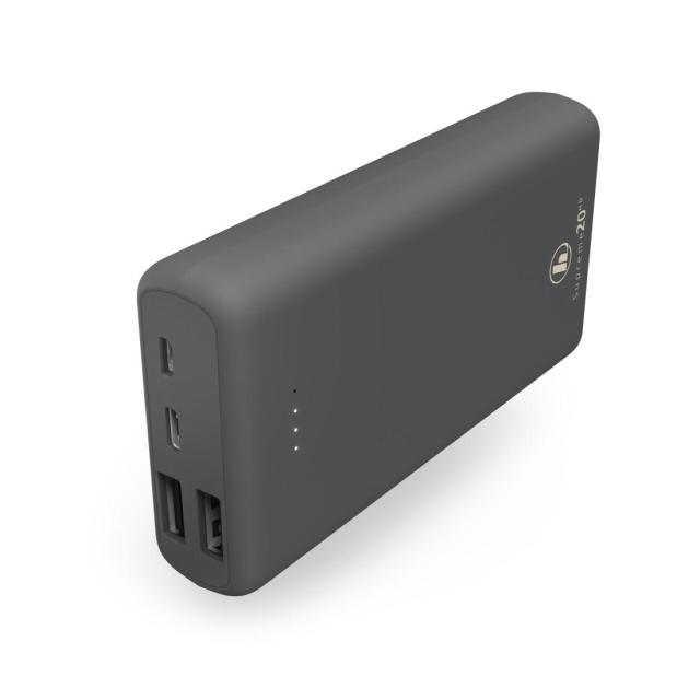 Външна батерия HAMA Supreme 20HD, 20 000 mAh, LiPolym, USB-A/USB-C, Сив, 187292