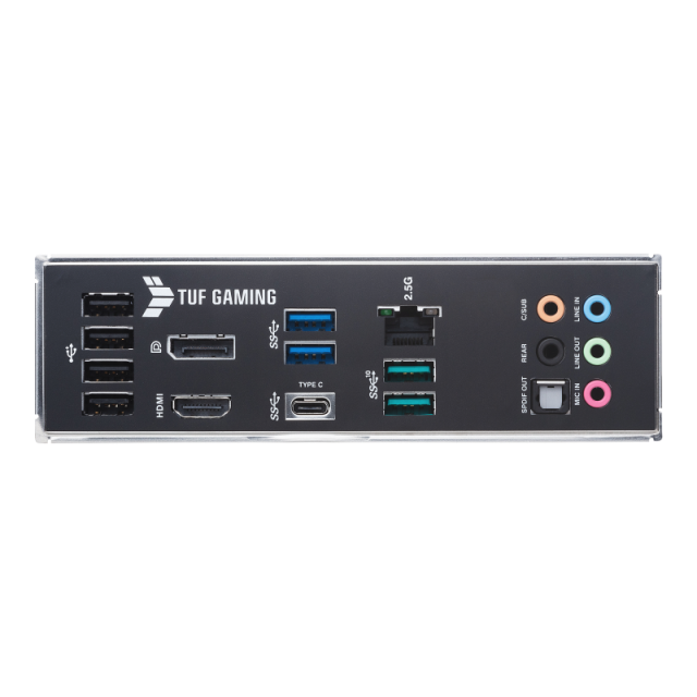 Дънна платка Asus TUF GAMING B560M-PLUS, B560, LGA1200, DDR4, (DP/HDMI), PCI-E 4.0, 6x SATA 6Gb/s, 2x M.2, 2x USB 3.2 Gen 2, Aura Sync RGB Lighting, Micro ATX