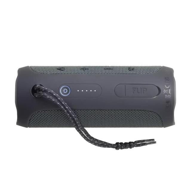 Тонколона JBL Flip Essential, 2.0, 16W (8W + 8W), Bluetooth 4.1, 3.5mm жак, сива, водоустойчива, до 10 часа време за работа