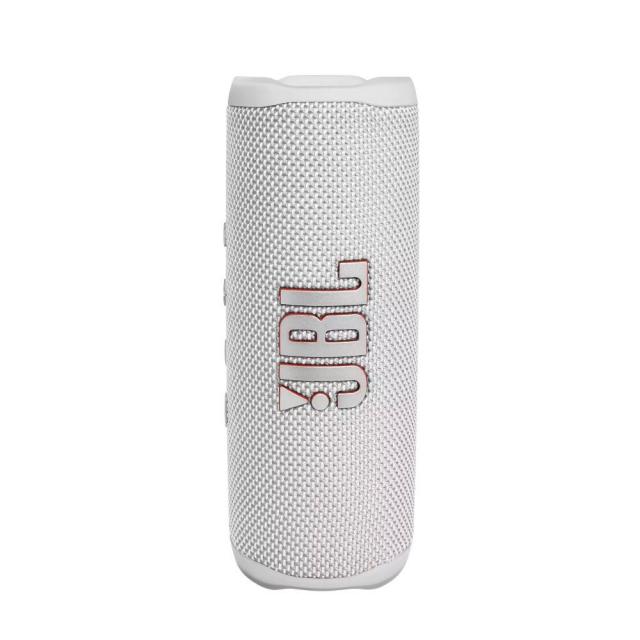 Тонколона JBL Flip 5 WHT, 1.0, 20W RMS, USB, Bluetooth, бяла, влагоустойчива