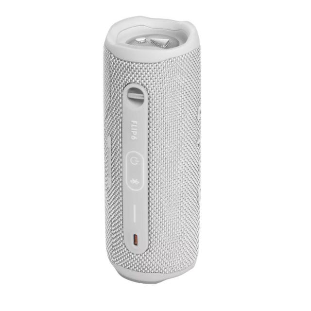 Тонколона JBL Flip 5 WHT, 1.0, 20W RMS, USB, Bluetooth, бяла, влагоустойчива