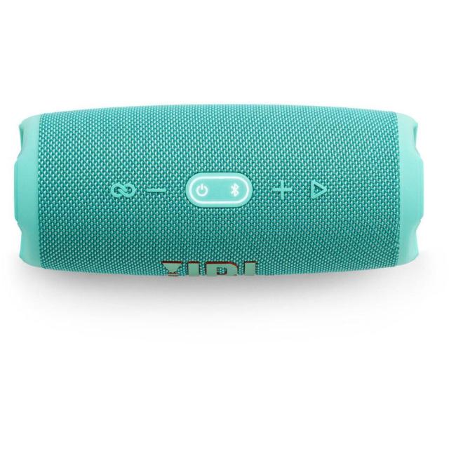 Тонколона JBL Charge 5 Teal, 2.0, 30W RMS, безжична, Bluetooth 5.1, USB Type C, водоустойчива, синьо-зелена, до 20 часа време на работа, 