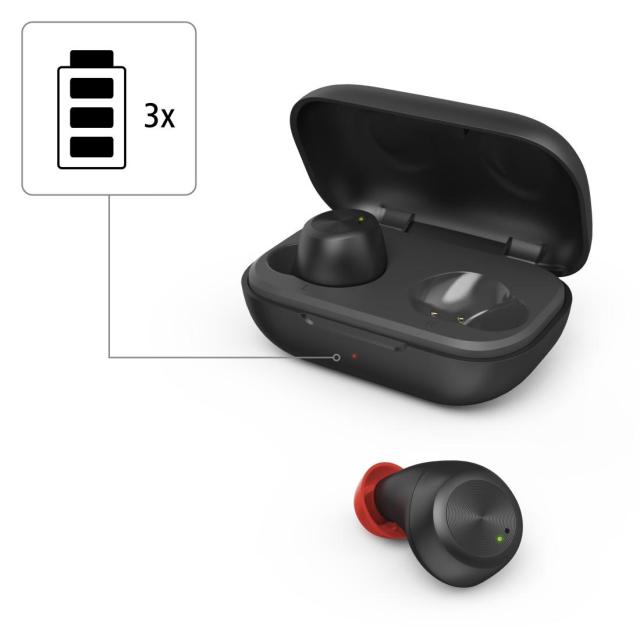 Слушалки Hama Spirit Chop, True  безжични Bluetooth/Wireless, тип "тапи", микрофон, In-Ear, Гласов контрол, Черен