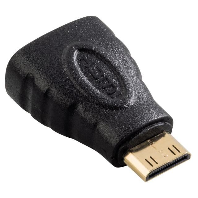 Адаптер HAMA 39861, HDMI женско,- Mini HDMI мъжко, 3 звезди, Черен