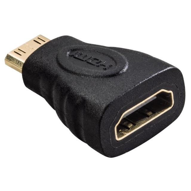 Адаптер HAMA 39861, HDMI женско,- Mini HDMI мъжко, 3 звезди, Черен