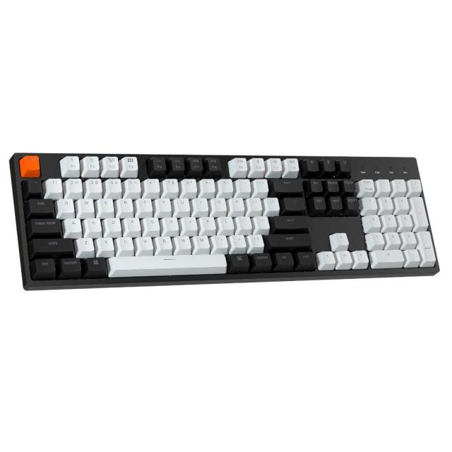Геймърска Механична клавиатура Keychron C2 Hot-Swappable Full-Size Gateron G Pro Brown Switch White LED ABS