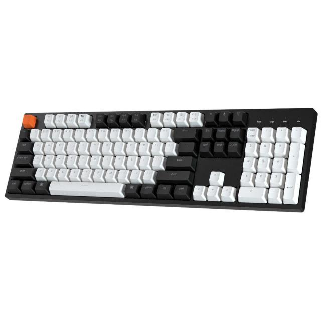 Геймърска Механична клавиатура Keychron C2 Hot-Swappable Full-Size Gateron G Pro Brown Switch White LED ABS
