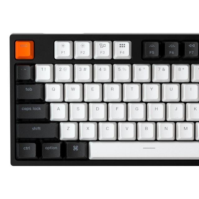 Геймърска Механична клавиатура Keychron C2 Hot-Swappable Full-Size Gateron G Pro Brown Switch White LED ABS